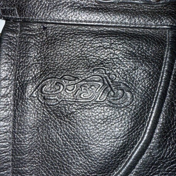 Men’s XL Easy Rider Black Leather Chaps - Picture 4 of 8